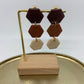 oorbellen "Bruin-Beige-Ecru 2"