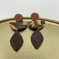 oorbellen "Bruin-Beige-Ecru 6"