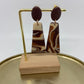 oorbellen "Bruin-Beige-Ecru 7"