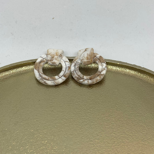 Oorbellen "Beige 14"