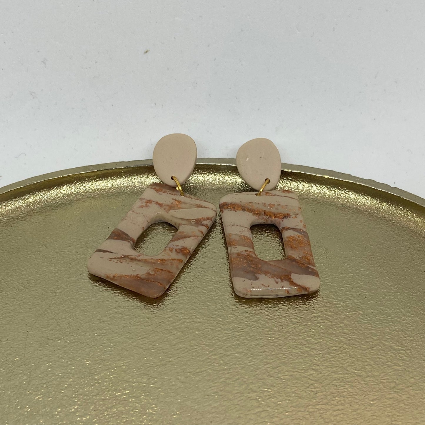 Oorbellen "Beige 9"