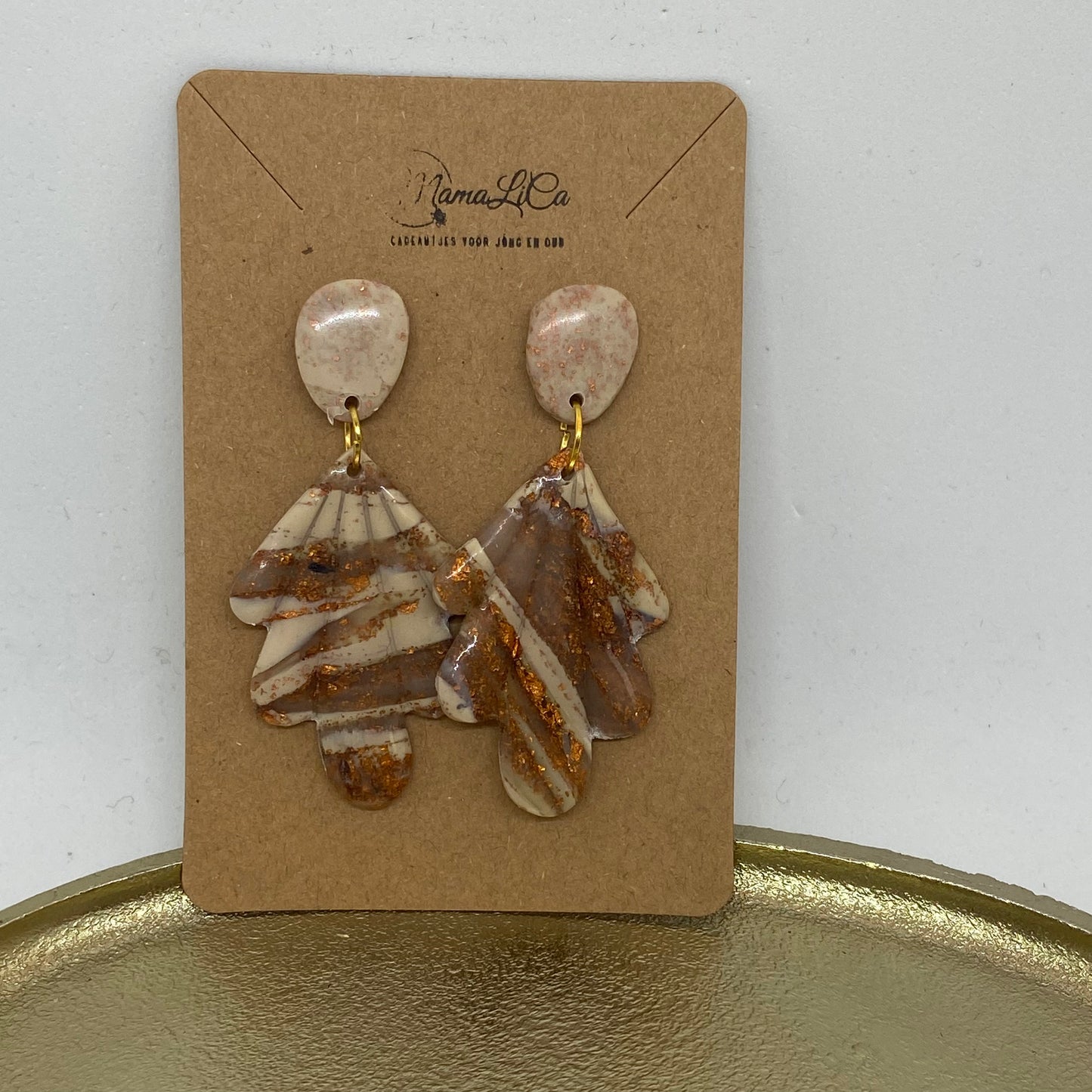 Oorbellen "Beige 3"