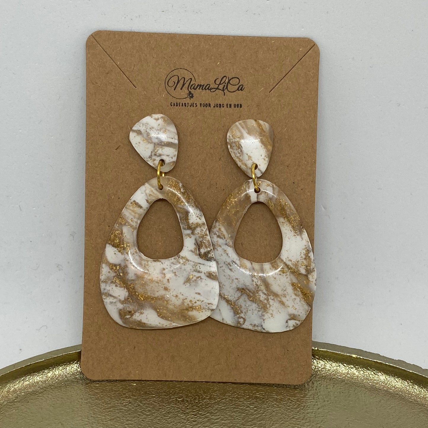 Oorbellen "Beige 13"