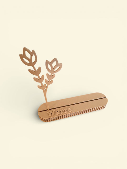 foto-/kaarthouder met bloem