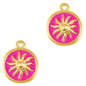 Ketting afziend oog (gold - white) -> nieuw product "zon"