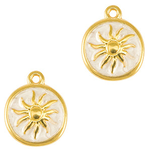 Ketting afziend oog (gold - white) -> nieuw product "zon"