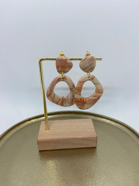Oorbellen "Beige 10"