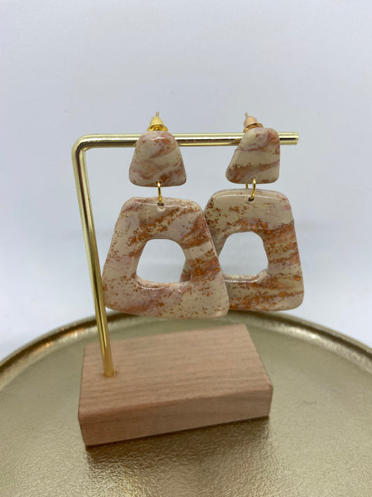 Oorbellen "Beige 7"