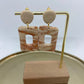 Oorbellen "Beige 9"