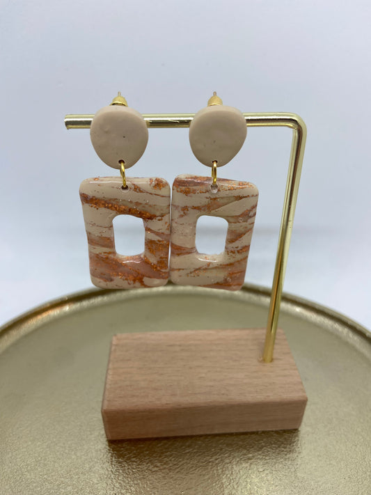 Oorbellen "Beige 9"