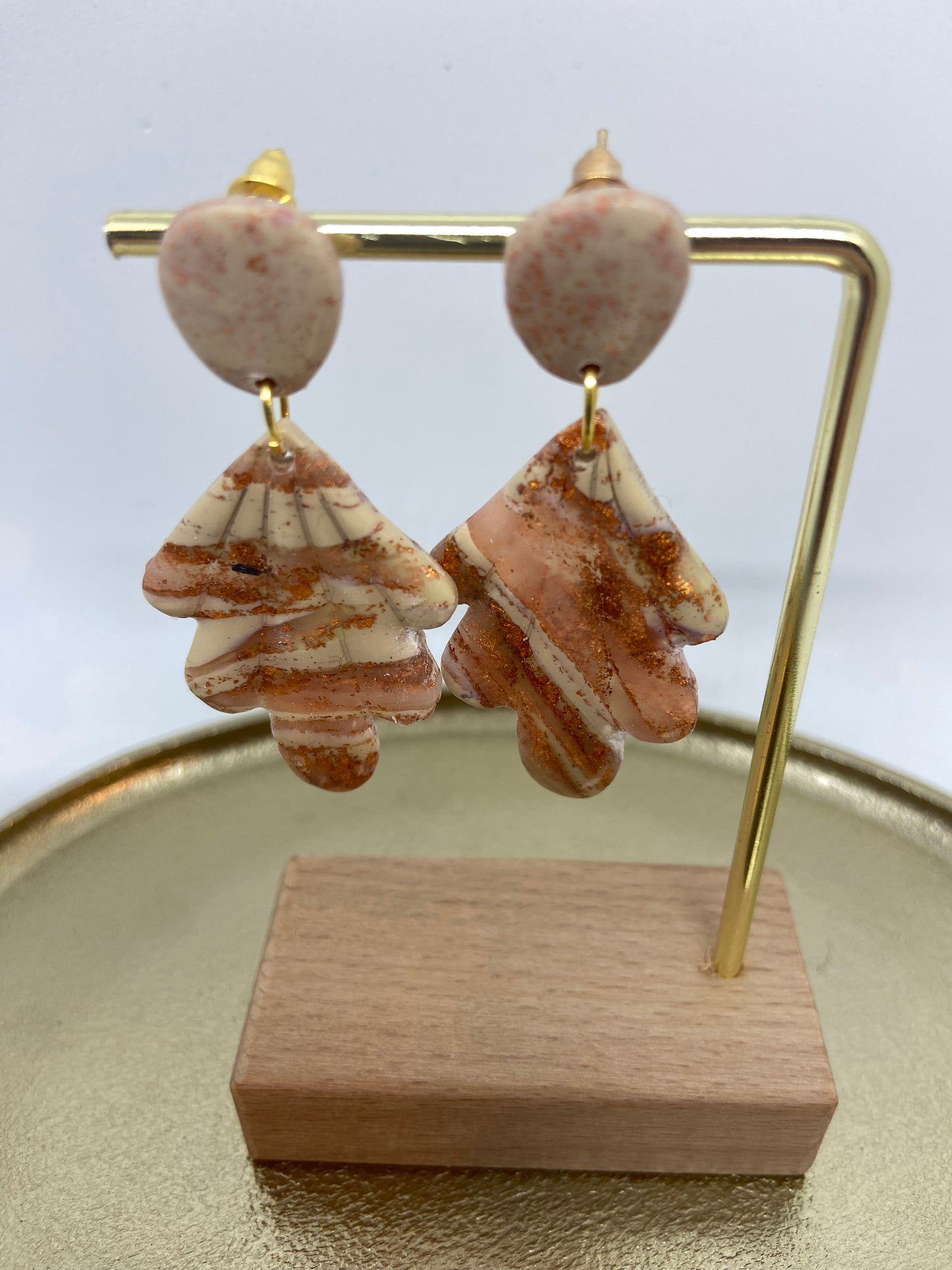 Oorbellen "Beige 3"