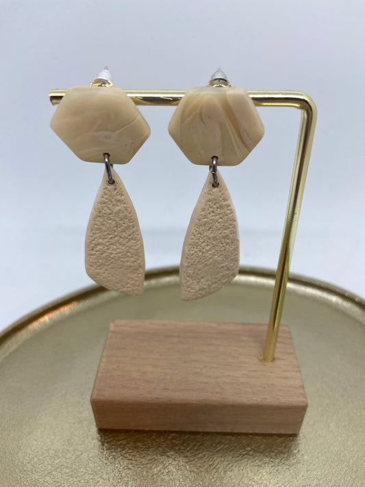 Oorbellen "Beige 1"