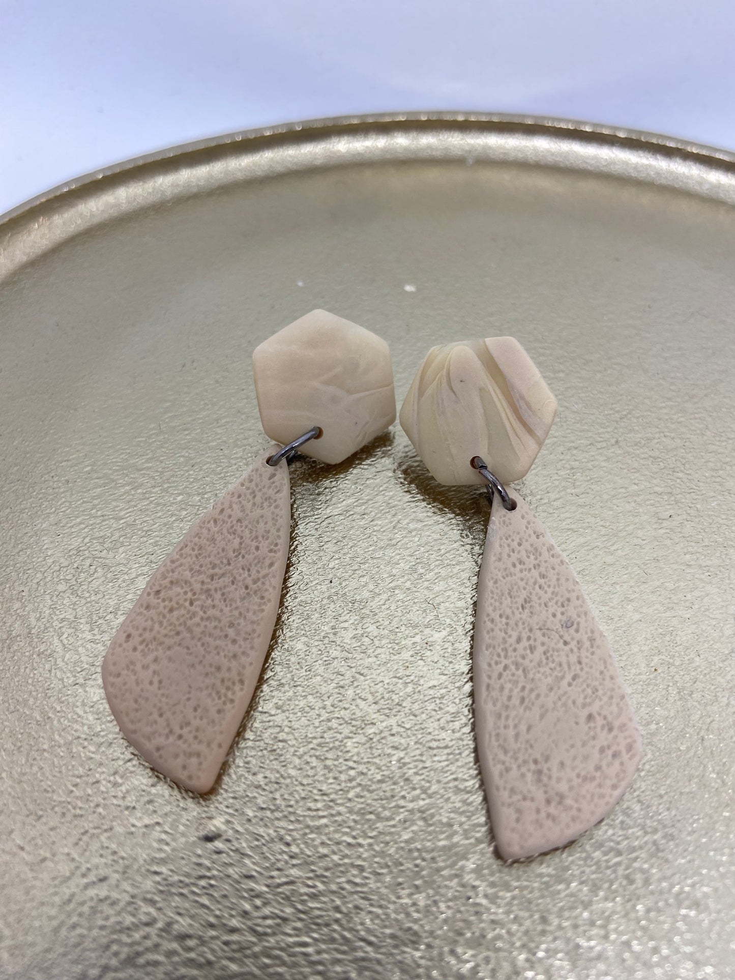 Oorbellen "Beige 1"