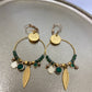 Oorbellen "creool groen"