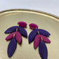 Oorbellen "Paars en Roze"