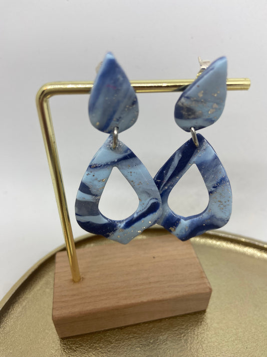 Oorbellen "Blauw 2"
