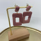 Oorbellen "Oud-Roze 3"