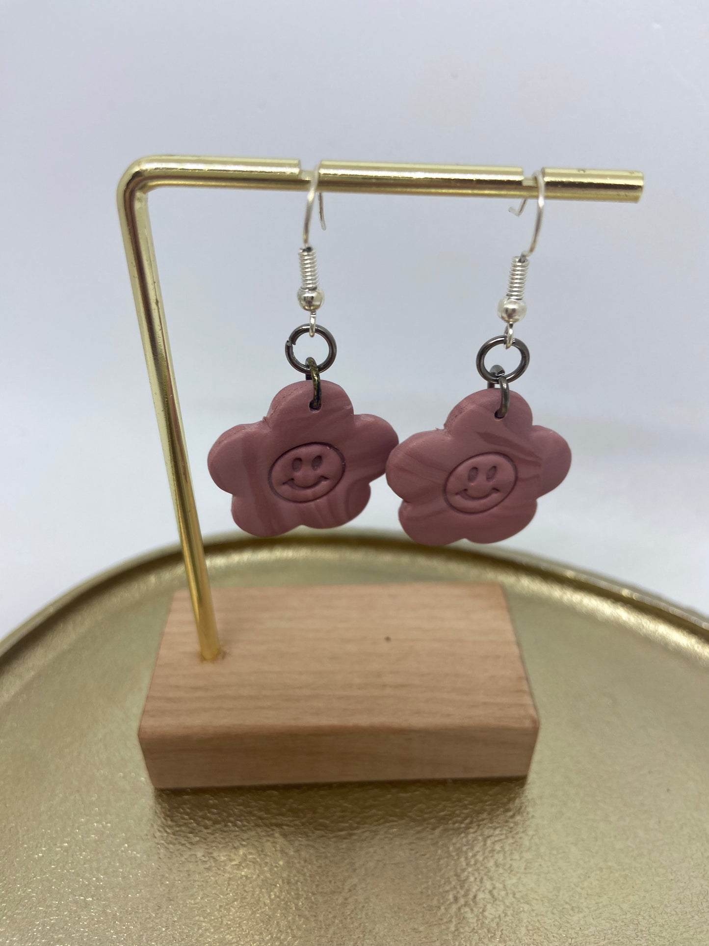 Oorbellen "Oud-Roze 5"