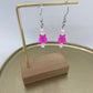 Oorbellen "beertje roze"