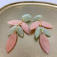 Oorbellen "Pastel Groen + Pastel Roze 2"