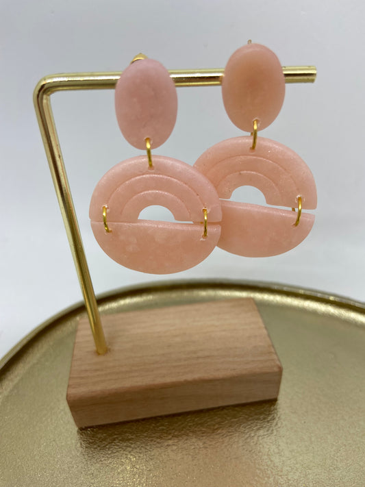 Oorbellen "Pastel roze 1"