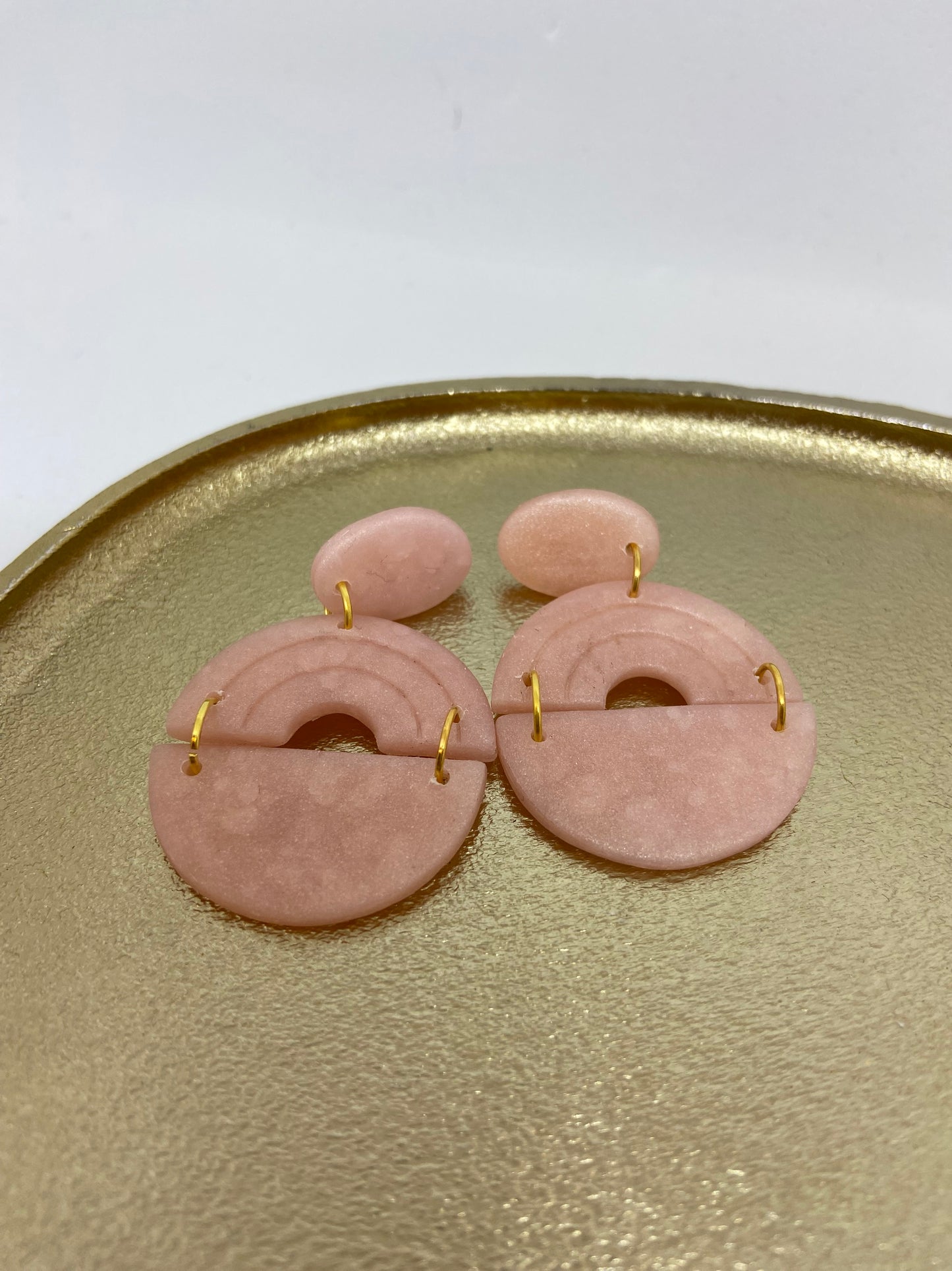 Oorbellen "Pastel roze 1"