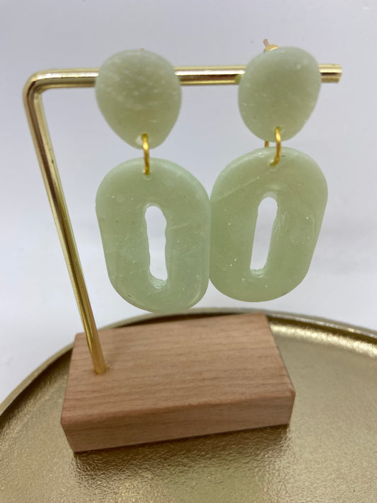 Oorbellen "Pastel Groen 2"