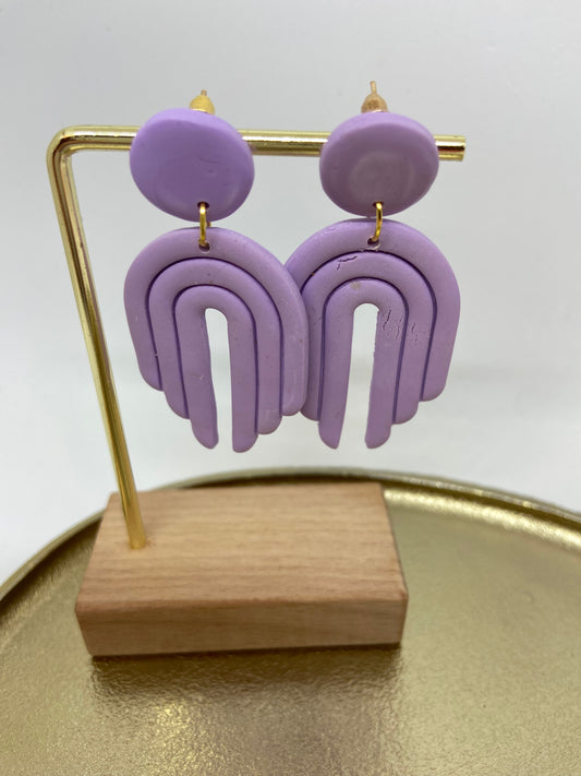 Oorbellen "Pastel Paars 2"