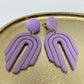 Oorbellen "Pastel Paars 2"