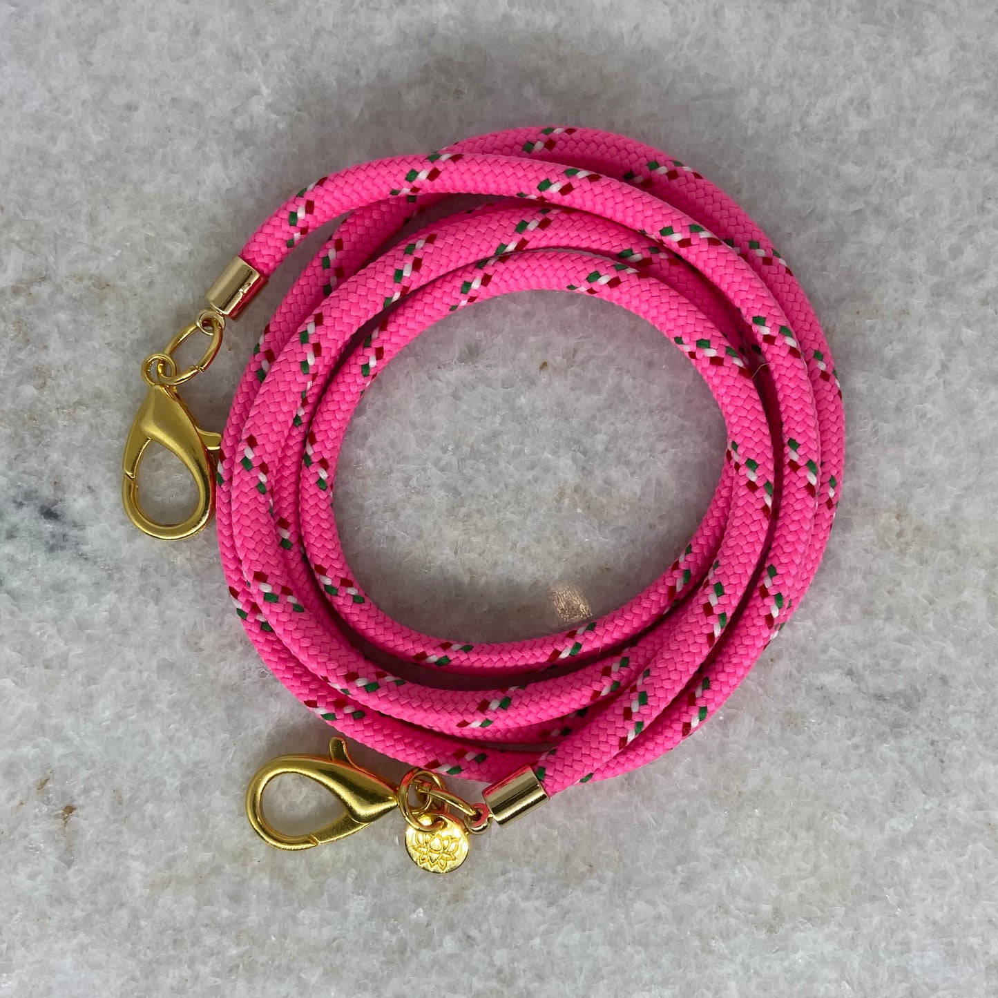 Telefoonkoord lang (roze)