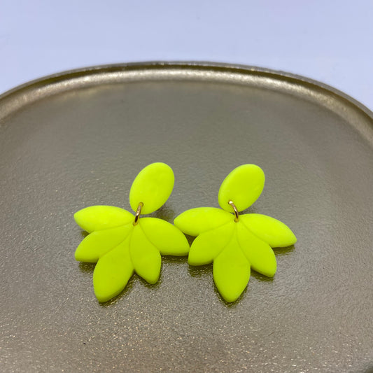 Oorbellen "Fluo - geel 1"