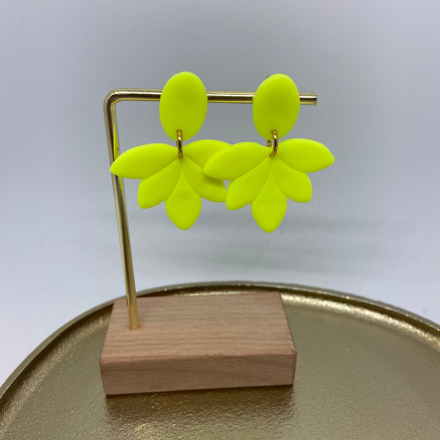 Oorbellen "Fluo - geel 1"