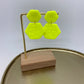 Oorbellen "Fluo - geel 2"