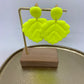 Oorbellen "Fluo - Geel 3"