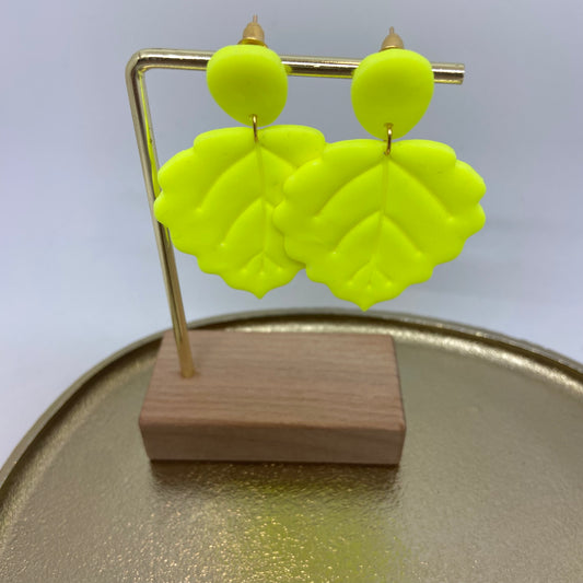 Oorbellen "Fluo - Geel 3"