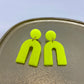 Oorbellen "Fluo - geel 4"