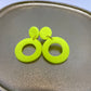Oorbellen "Fluo - geel 5"