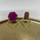 Mix & Match -> Hangertje (metaal ruit Goud)