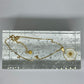 Ketting droogbloem (goud) -> witte bloem