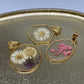Ketting droogbloem (goud) -> witte bloem