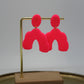 Oorbellen Fluo-roze 1