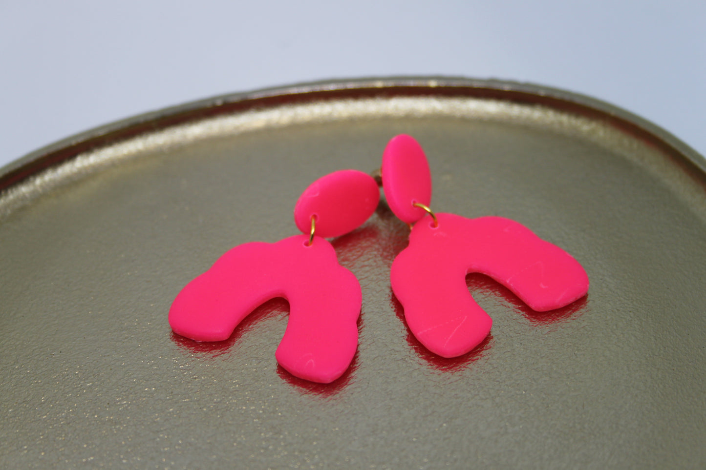 Oorbellen Fluo-roze 1