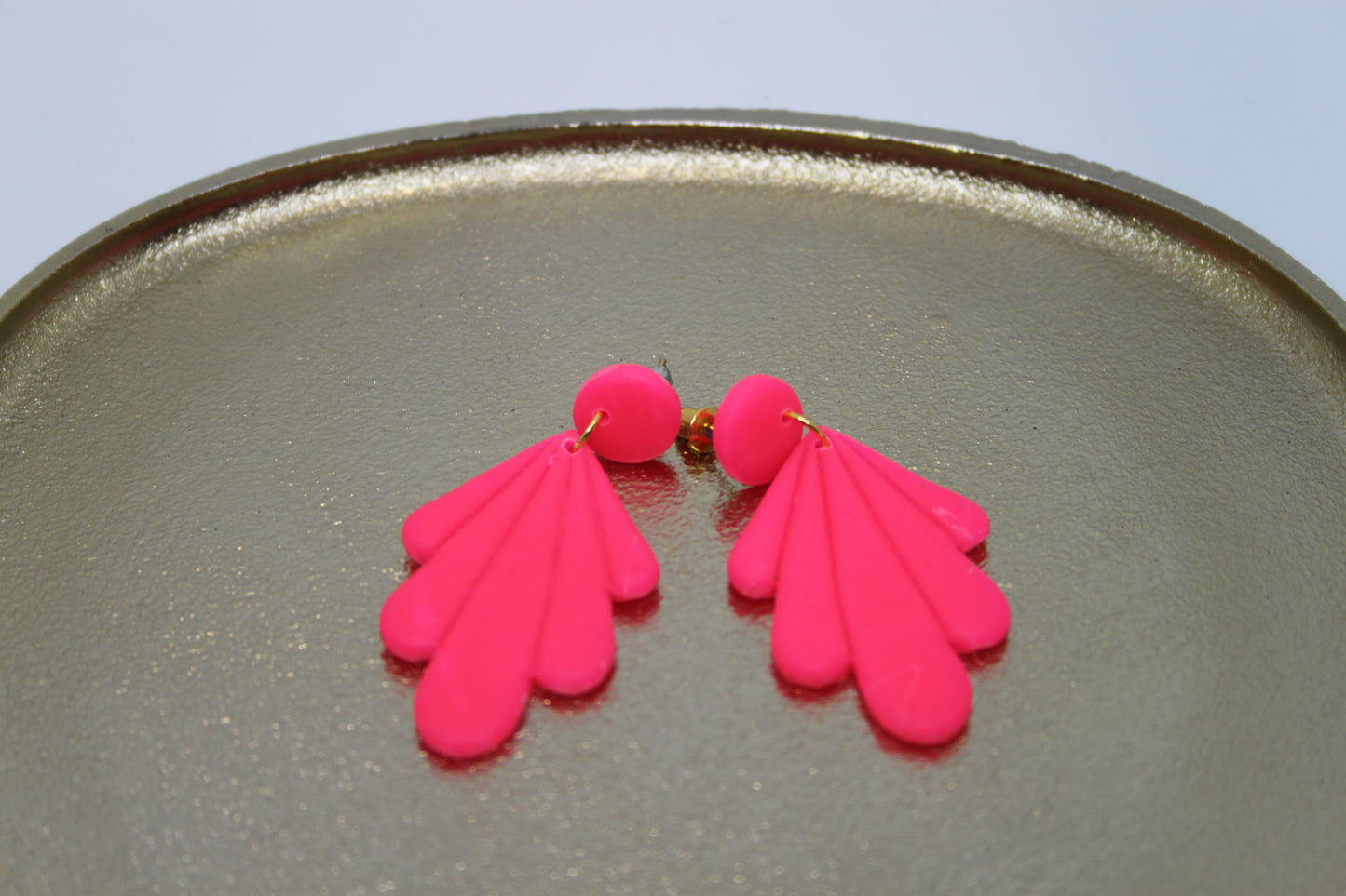 Oorbellen Fluo-roze 3