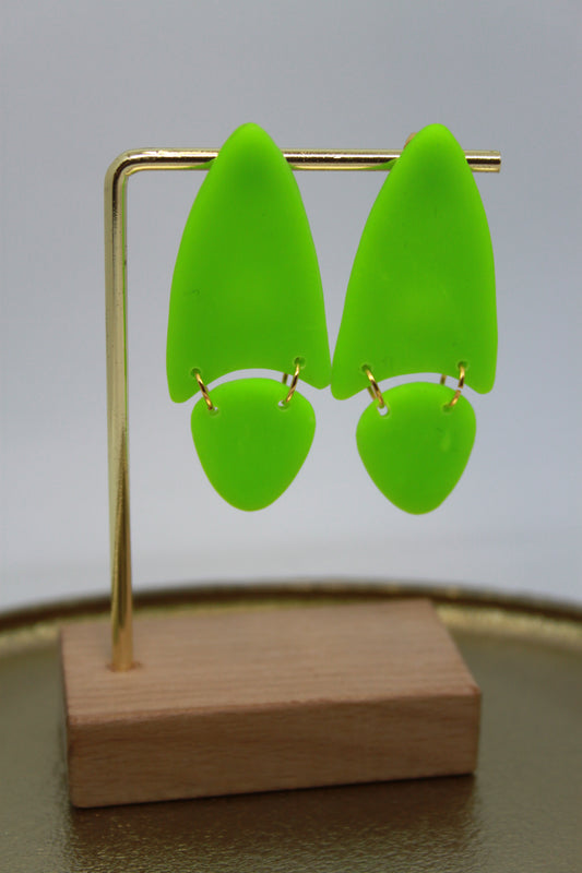 Oorbellen Fluo-groen 1