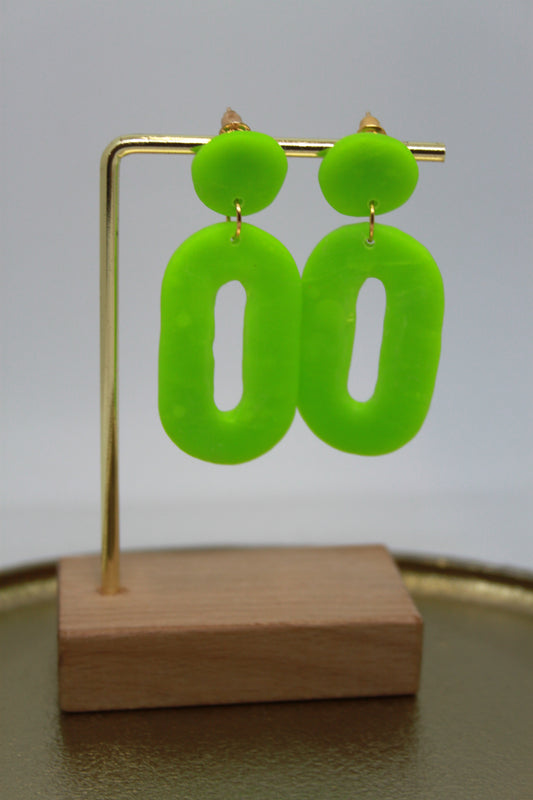 Oorbellen Fluo-groen 2
