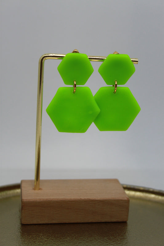 Oorbellen Fluo-groen 4