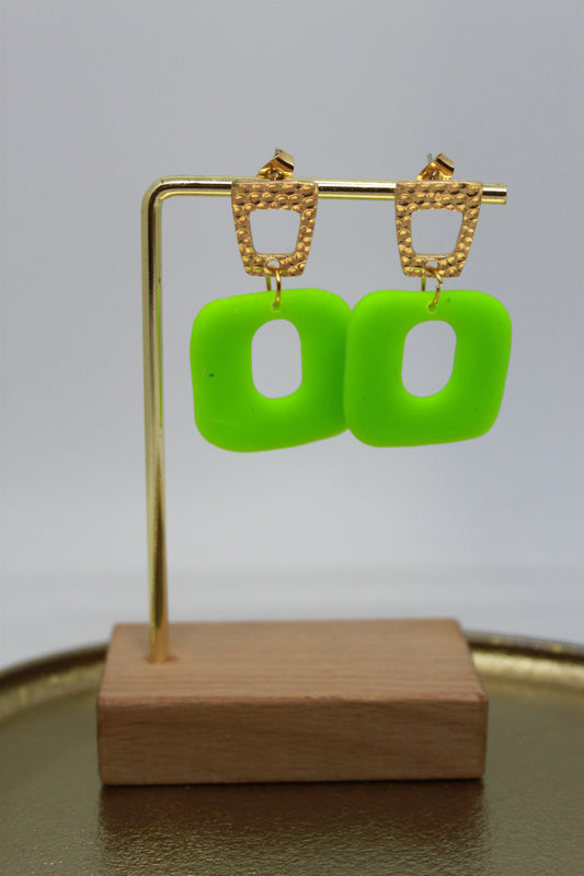 Oorbellen Fluo-groen 5