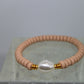 Armband Polymeer Kralen "Beige 1"