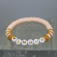 Armband Polymeer Kralen "Roze 2"