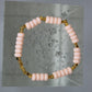 Armband Polymeer Kralen "Roze 3"